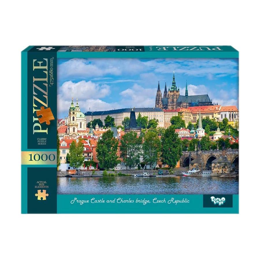 Пазл Danko Toys Пражский Град 1000 эл. Синий (IP-177-P-1214)