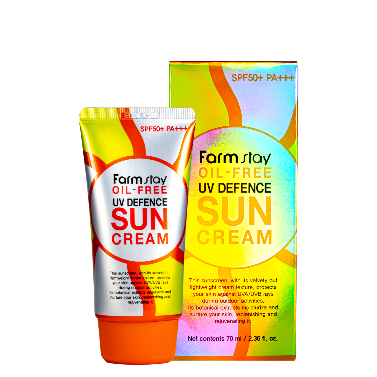 Крем солнцезащитный SPF50+ Farmstay Oil-Free UV Defence Sun 70 мл (1818398267)