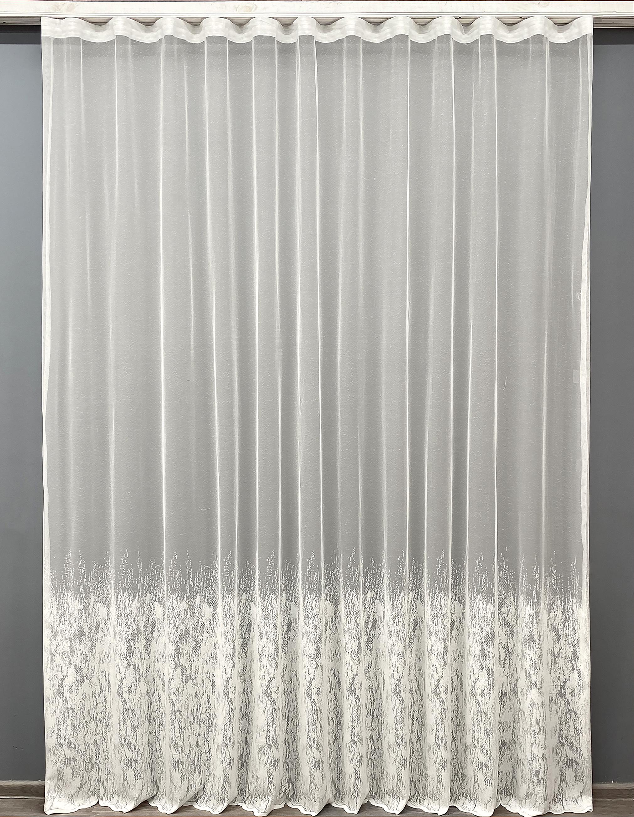 Тюль VR-Textil 1446т Мрамор Al-1 Жаккард 300х270 см Бежевый (42-0272)