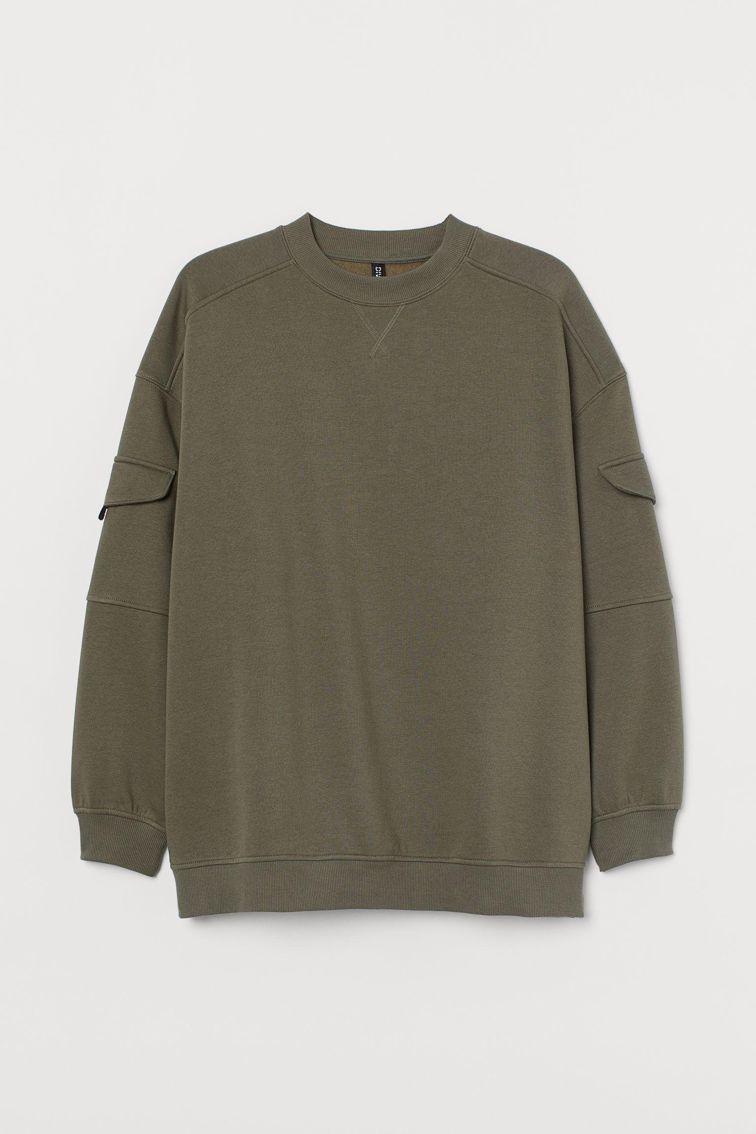 Свитшот H&M XL Зеленый хаки 12118691311)