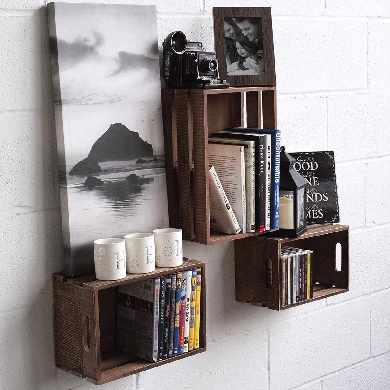 Полка настенная из дерева Санкор Мокко (НСП-009810)