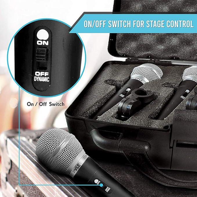 Мікрофон вокальний Pyle із жорстким футляром 3 шт. - фото 2 Мікрофон вокальний Pyle із жорстким футляром 3 шт. - фото 2