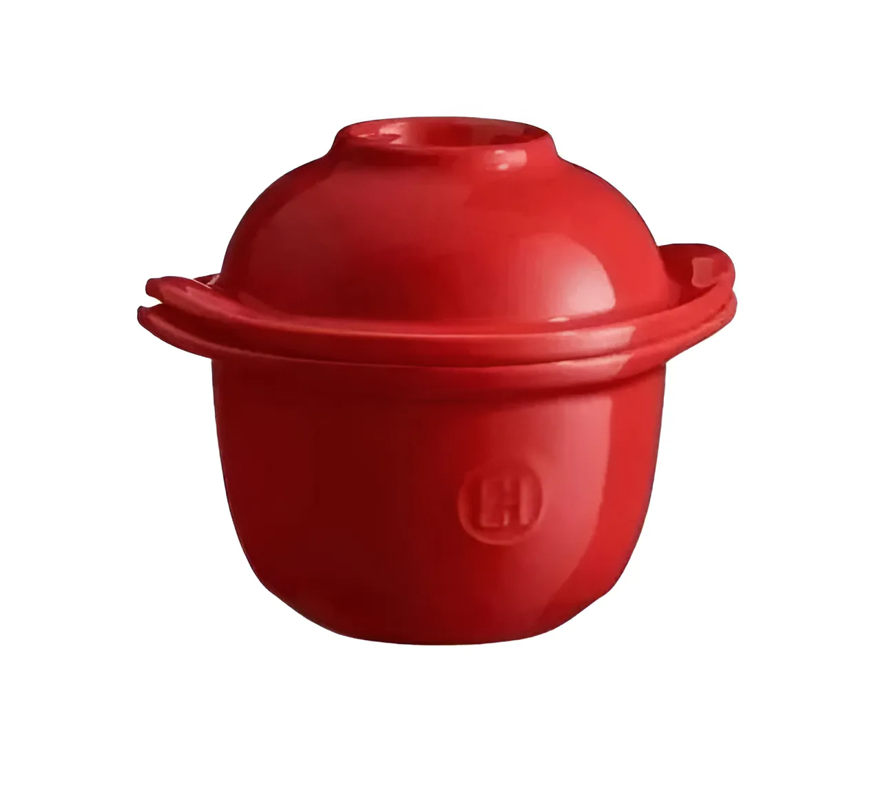 Форма для запекания Emile Henry 0,3 л с крышкой-подставкой под яйцо Красный