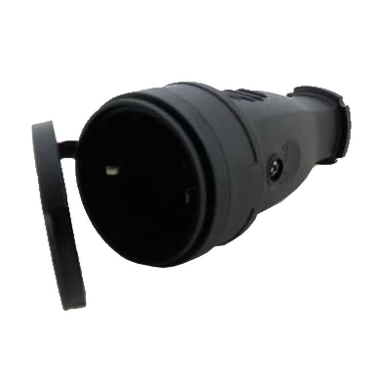 Гніздо із заземленням з кришкою каучук Чорний (EH-RB-NC) Гніздо із заземленням з кришкою каучук Чорний (EH-RB-NC)