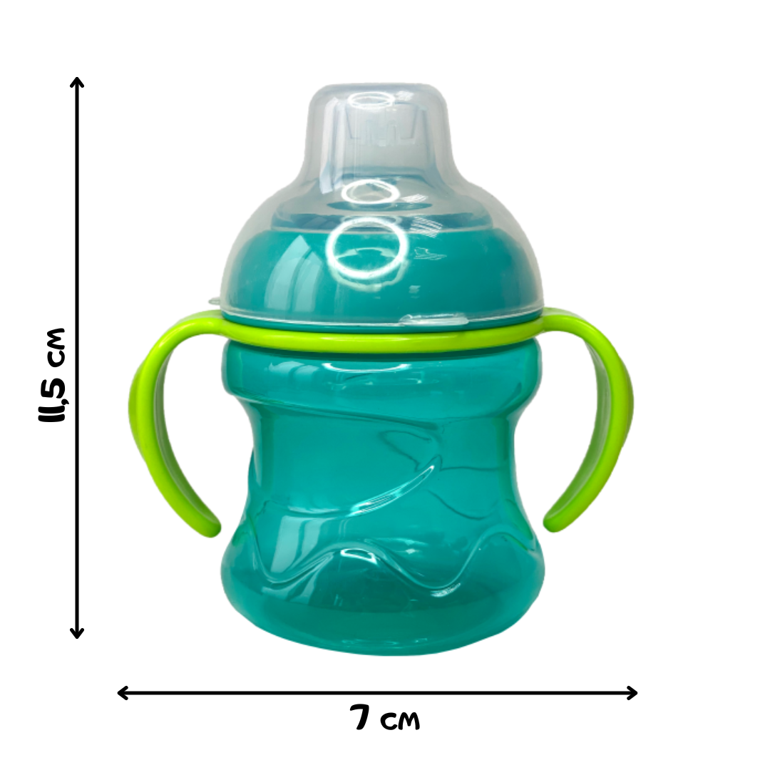 Поильник с носиком 200 мл Зеленый (194) - фото 3 Поильник с носиком 200 мл Зеленый (194) - фото 3