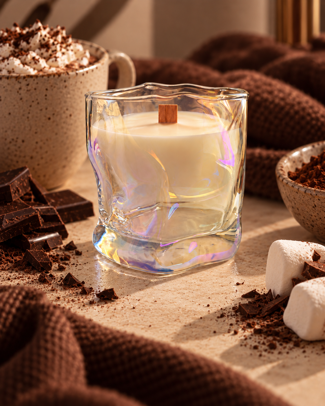 Свеча ароматическая Franterro Wave Hot Chocolate 250 г (FRN-1112)