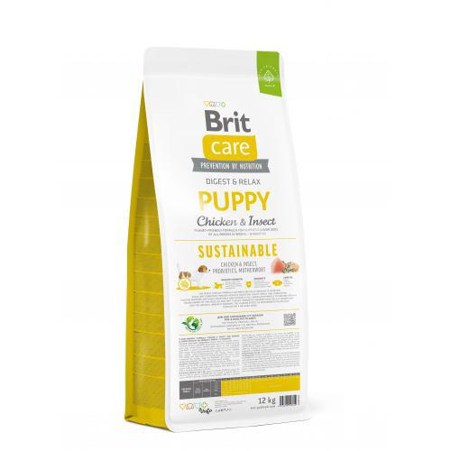Корм сухий Brit Care Dog Sustainable Puppy для цуценят з куркою та комахами 12 кг - фото 3 Корм сухий Brit Care Dog Sustainable Puppy для цуценят з куркою та комахами 12 кг - фото 3