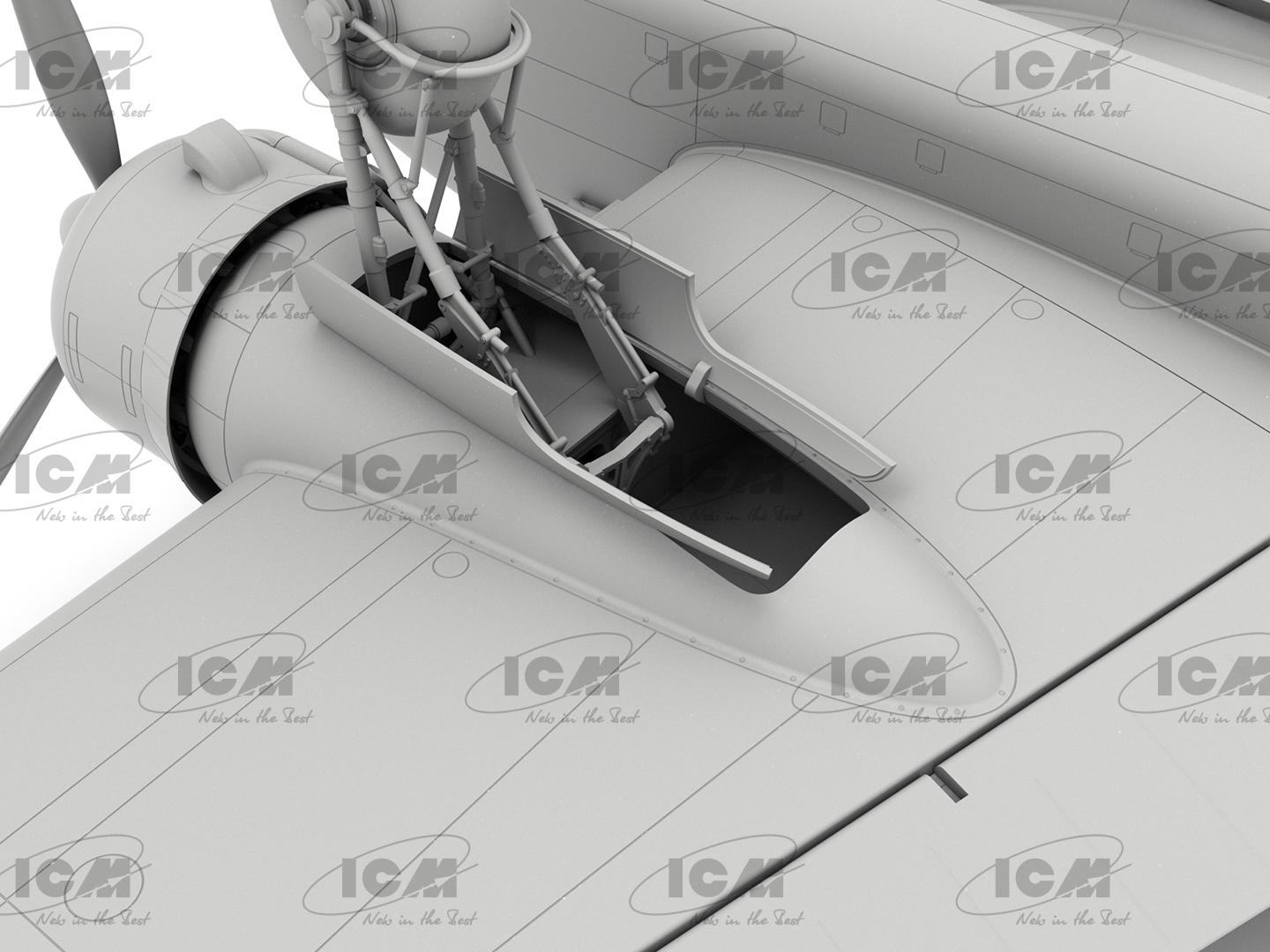 Сборная модель ICM самолет HP.52 Hampden B.Mk.I Британский бомбардировщик 2 СВ (48352) - фото 15