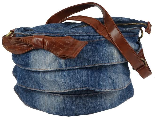 Сумка джинсова Fashion jeans bag Синій (sposupe256_Jeans6012)