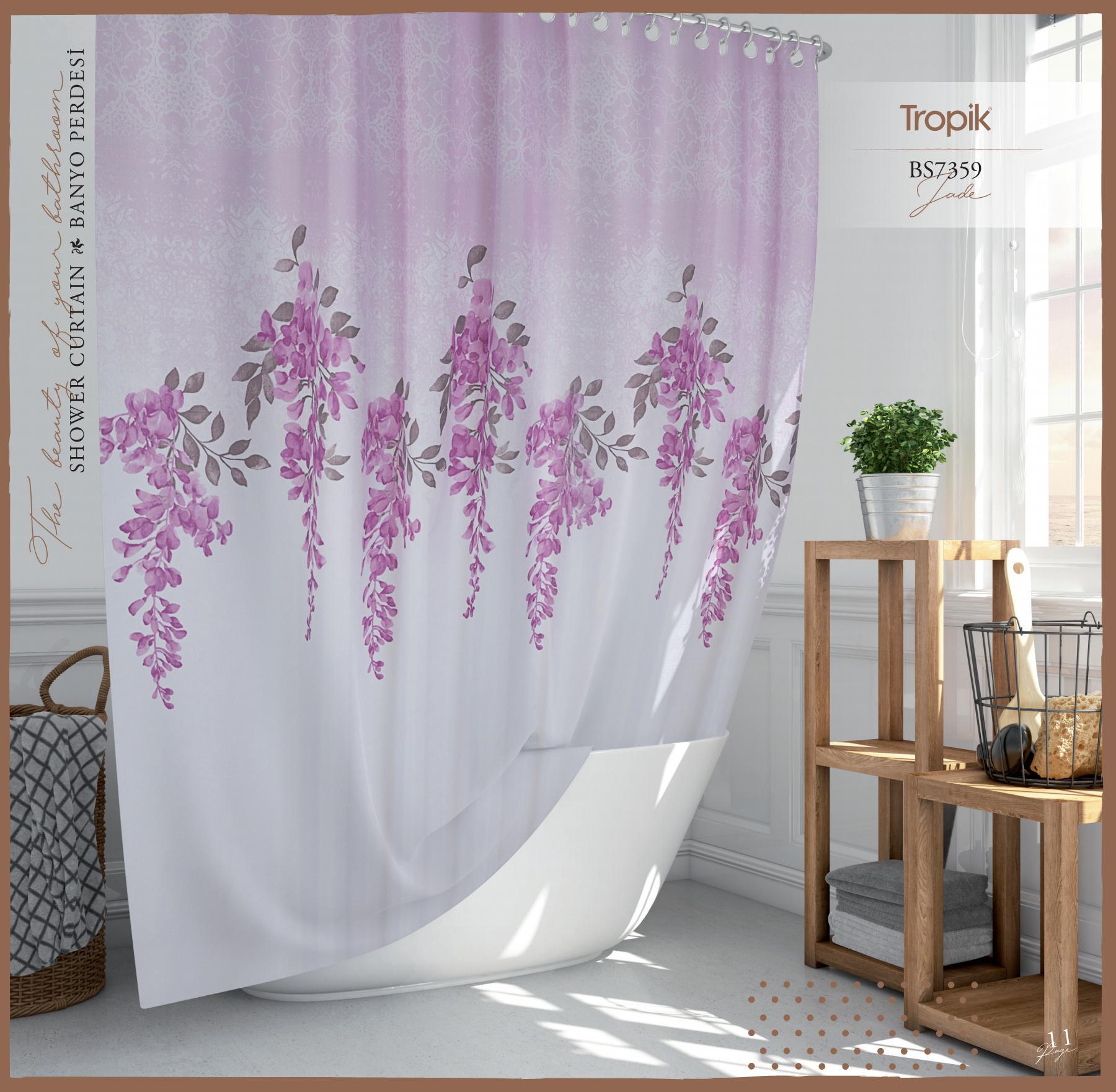 Шторка для ванной Tropik Jade 180x200 см (25454590) - фото 2