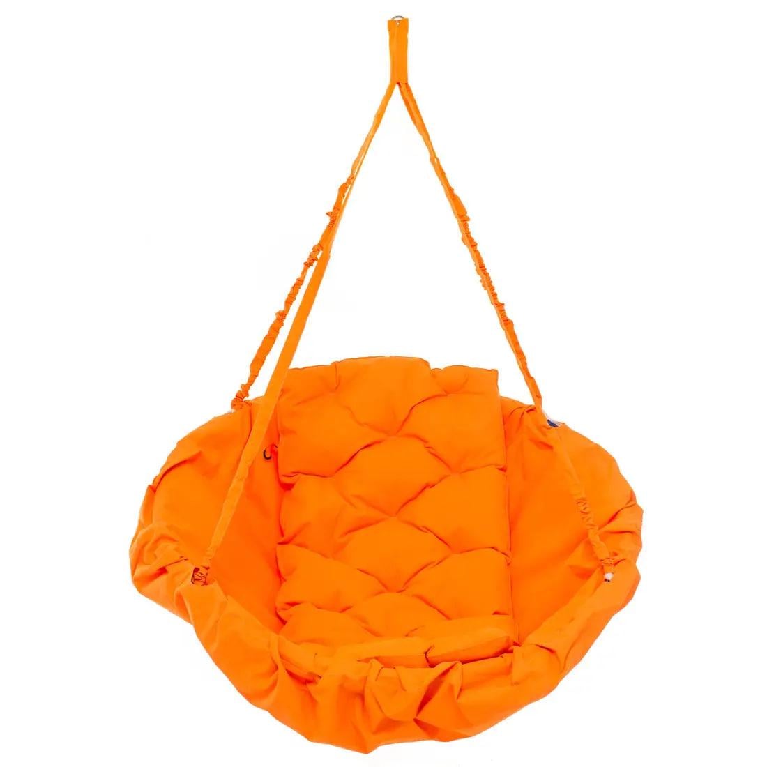 Крісло-гамак підвісне комфорт і легкість до 100 кг 80х80 см Помаранчевий (А653)