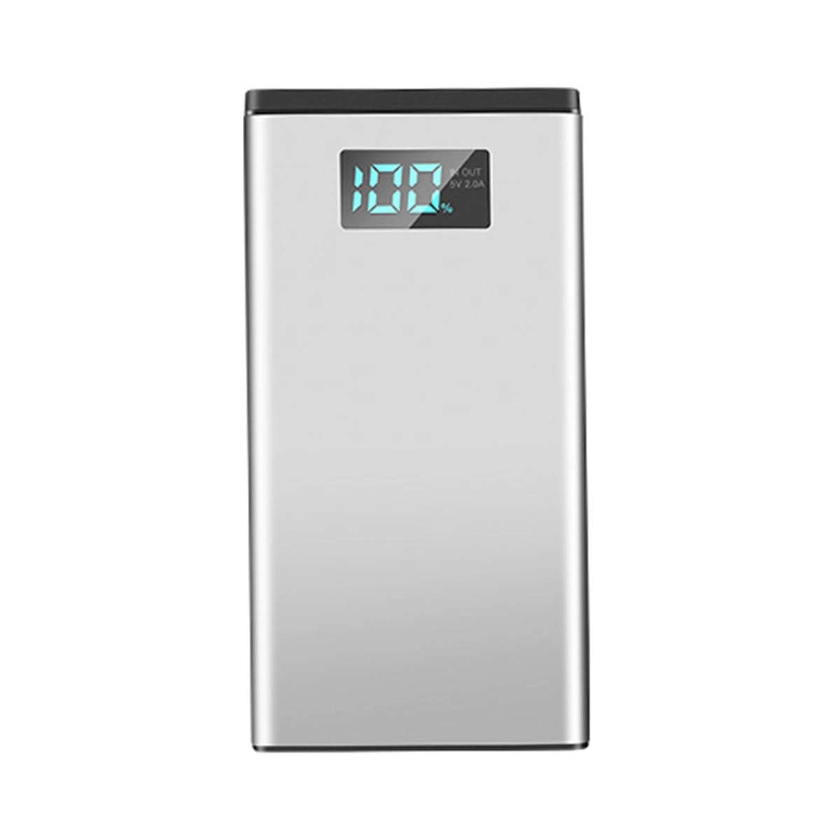 Повербанк с дисплеем 10000 mAh USB/Type-C/microUSB Silver (197d7df0)