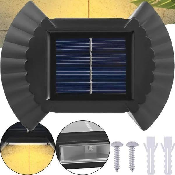 Фонарь настенный уличный Smart Solar Light JB-012 с солнечной панелью аккумуляторный Черный (733466А) - фото 3 Фонарь настенный уличный Smart Solar Light JB-012 с солнечной панелью аккумуляторный Черный (733466А) - фото 3