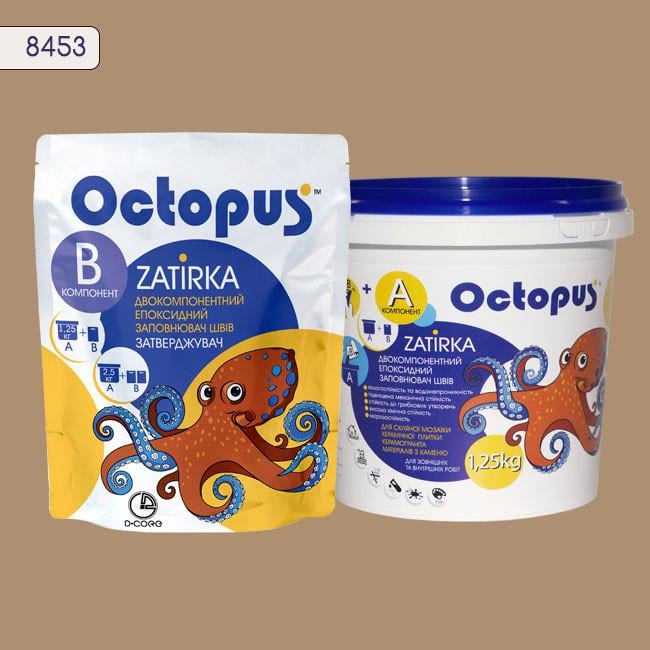 Затирка для плитки Octopus Zatirka 8453 эпоксидная 1,25 кг