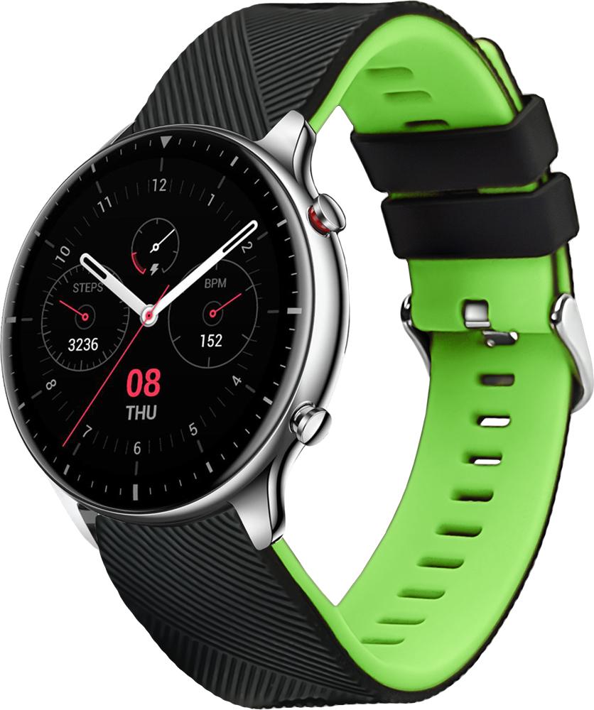 Ремешок Luminic для Amazfit GTR 2 Black Green (26666-4A) Ремешок Luminic для Amazfit GTR 2 Black Green (26666-4A)