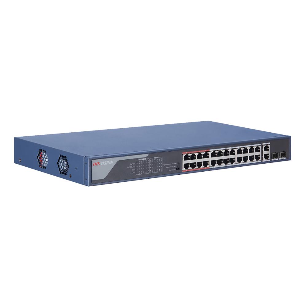 Комутатор Hikvision керований 24х100 Мбіт PoE DS-3E0326P-E(C) - фото 2