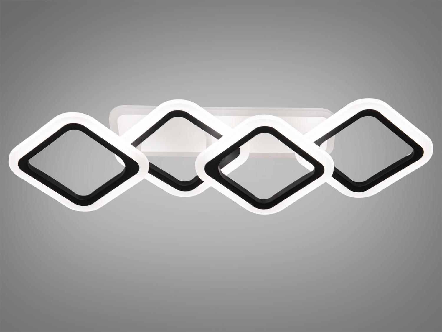 Люстра світлодіодна смарт світильник з пультом 60Вт Чорний (HA8160/2+2BK 3col dim) - фото 3 Люстра світлодіодна смарт світильник з пультом 60Вт Чорний (HA8160/2+2BK 3col dim) - фото 3