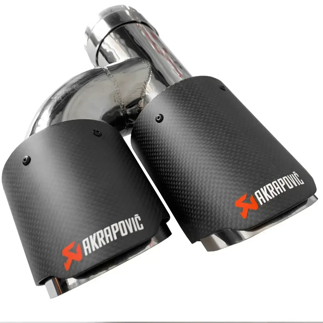 Насадки AKRAPOVIC на глушник подвійна матова 5-серія 64-67 мм 89 мм (20376039) - фото 4