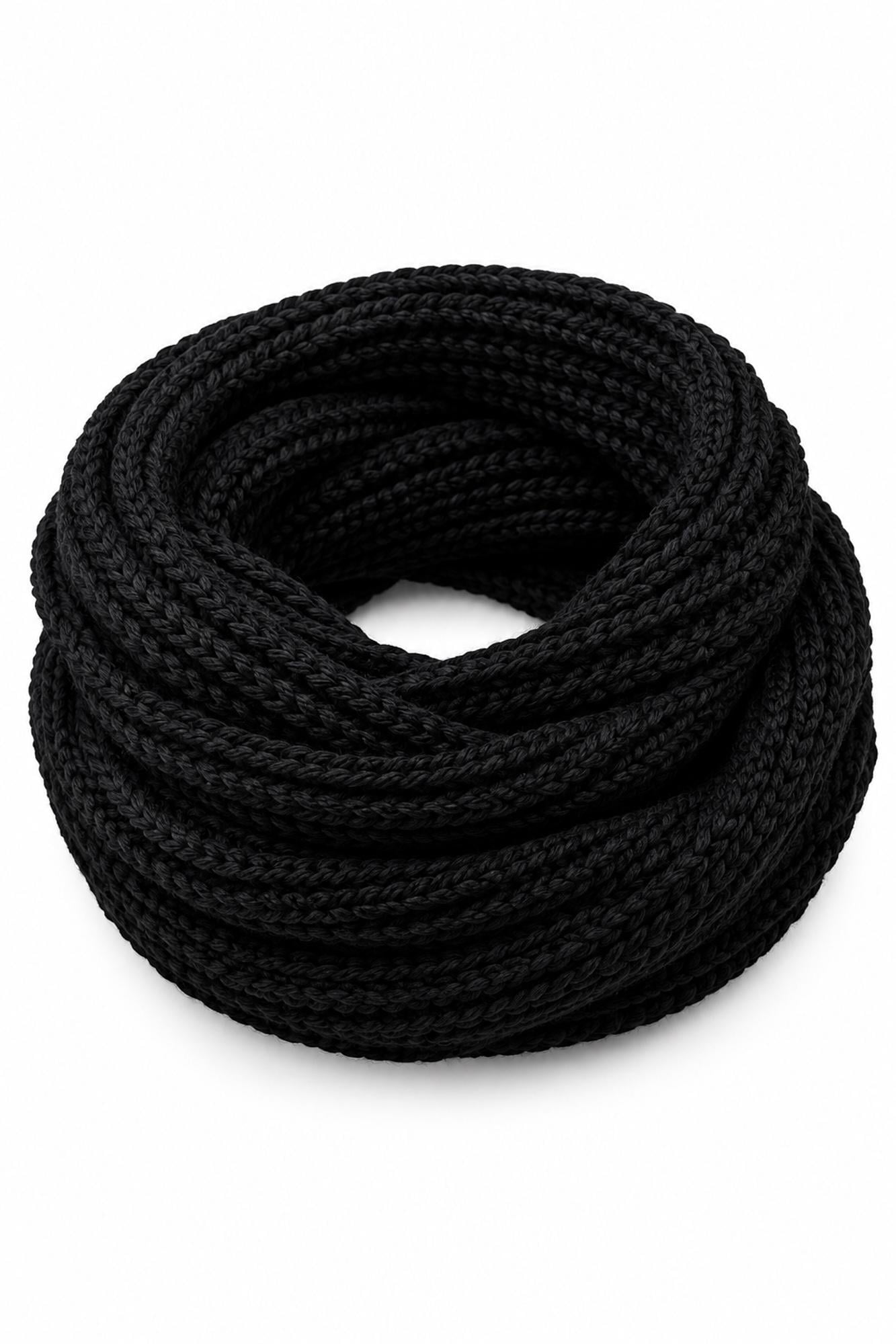 Шарф довгий вязаний Without Scarf Чорний (8056730/8056731)
