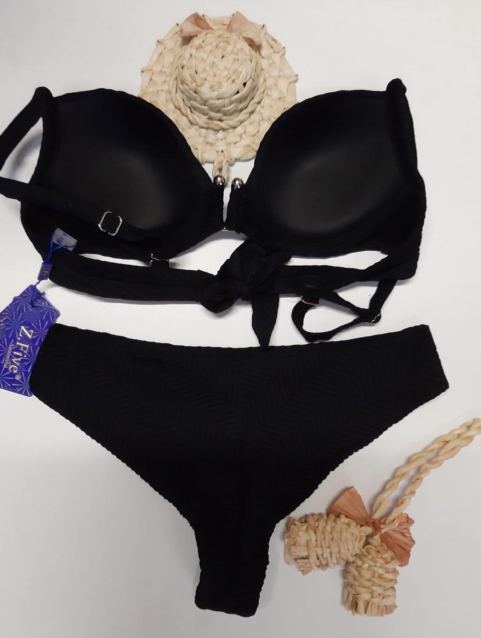 Купальник женский раздельный с пуш-ап Z.Five W88726k р. 50 Черный - фото 4