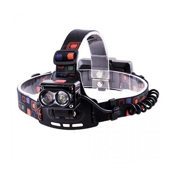 Фонарь налобный 2125-2T6 micro-USB 2x18650