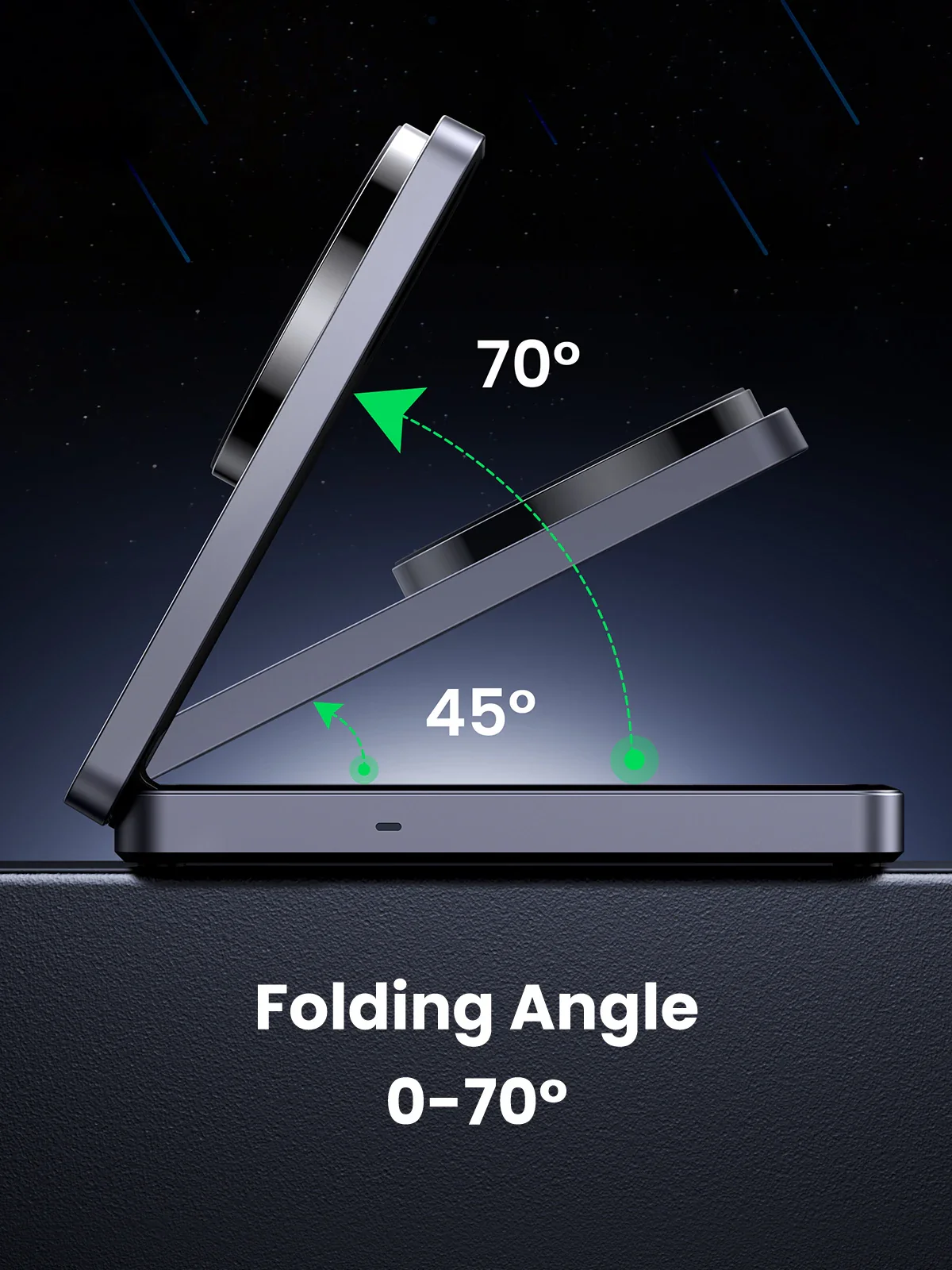 Зарядное устройство безпроводное UGREEN Qi2 W706 MagFlow 20W Grey (45023) - фото 6 Зарядное устройство безпроводное UGREEN Qi2 W706 MagFlow 20W Grey (45023) - фото 6