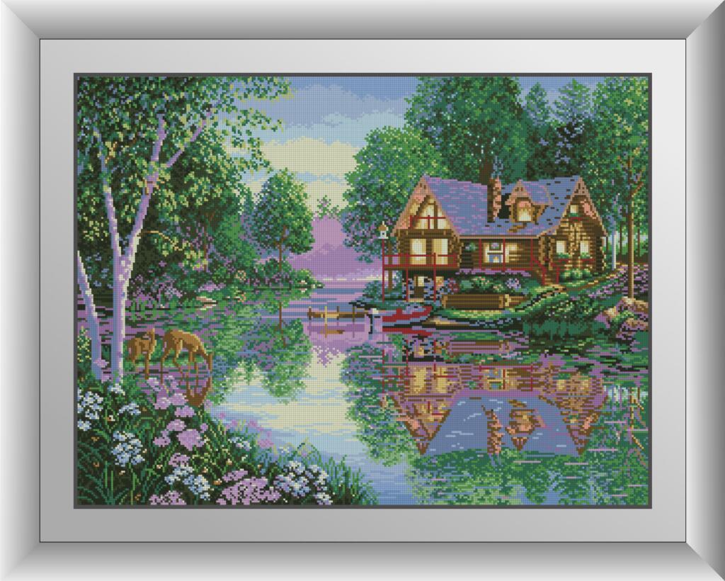 Алмазная мозаика Dream Art Уютный котедж 72x54 см (DA.30109)