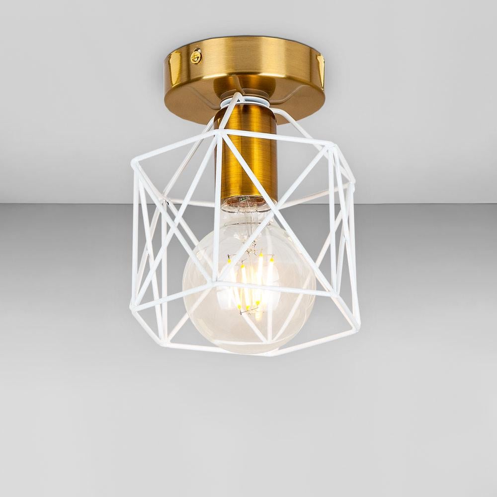 Люстра потолочная Light House LS-17181F-1 BRZ+WH Бронзовый/Белый 