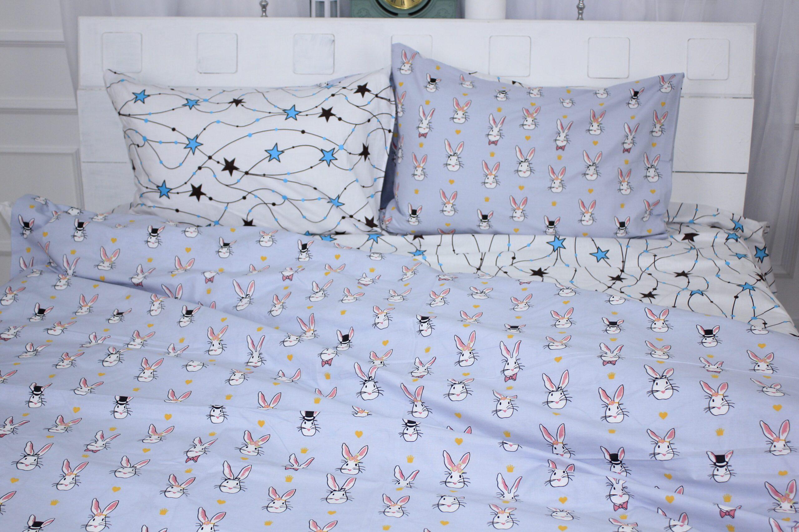 Комплект постельного белья MirSon 17-0527 Bunnies детский бязь 110х140 см (2200003669435)