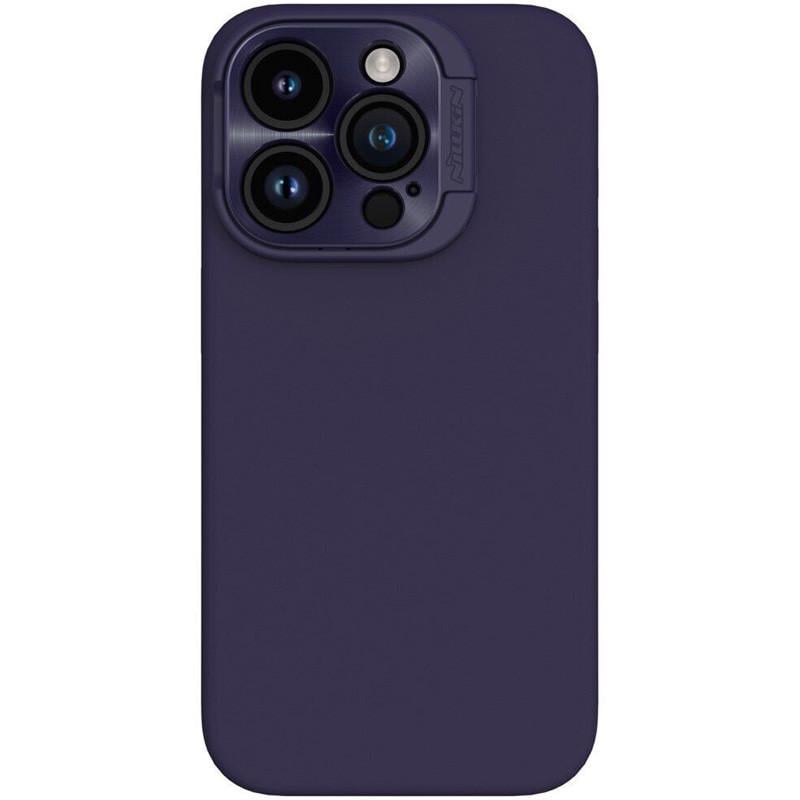Противоударный Чехол Silicone Nillkin LensWing Prop Magnetic для Apple iPhone  15 Pro Max (6.7") Фиолетовый/Deep Purple