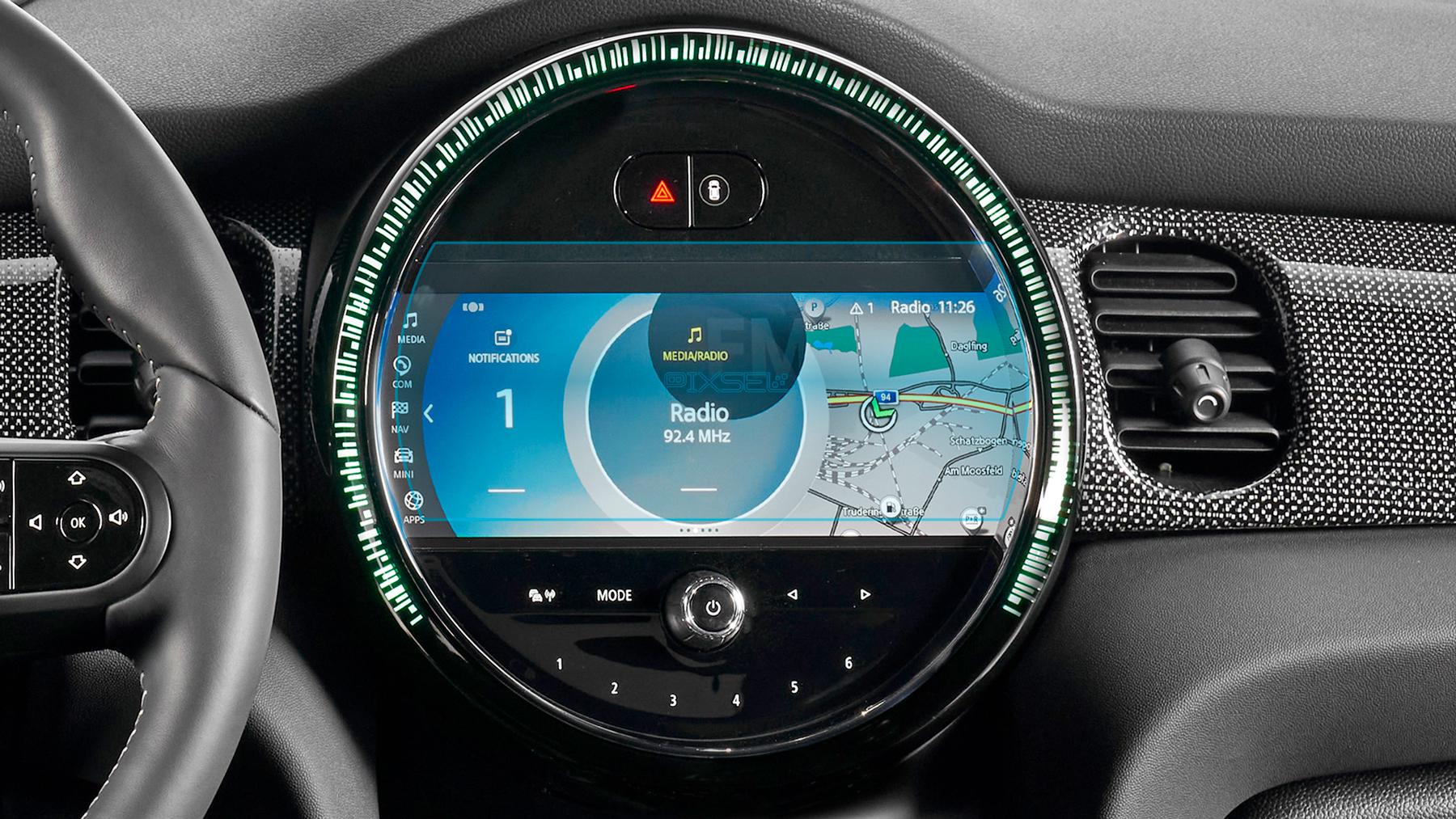 Стекло защитное Pixsel гибридный глянец на монитор Mini Cooper 8,9“ 2020