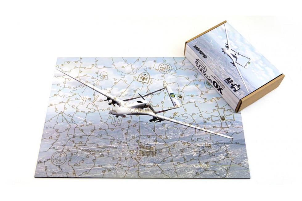 Пазл деревянный PuzzleOK Антарктический Байрактор картонная упаковка A4 Пазл деревянный PuzzleOK Антарктический Байрактор картонная упаковка A4