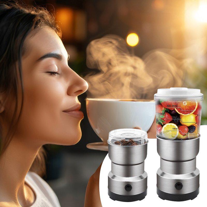 Кавомолка з блендером RAF R-7126 2в1 із нержавіючої сталі Grey - фото 5 Кавомолка з блендером RAF R-7126 2в1 із нержавіючої сталі Grey - фото 5