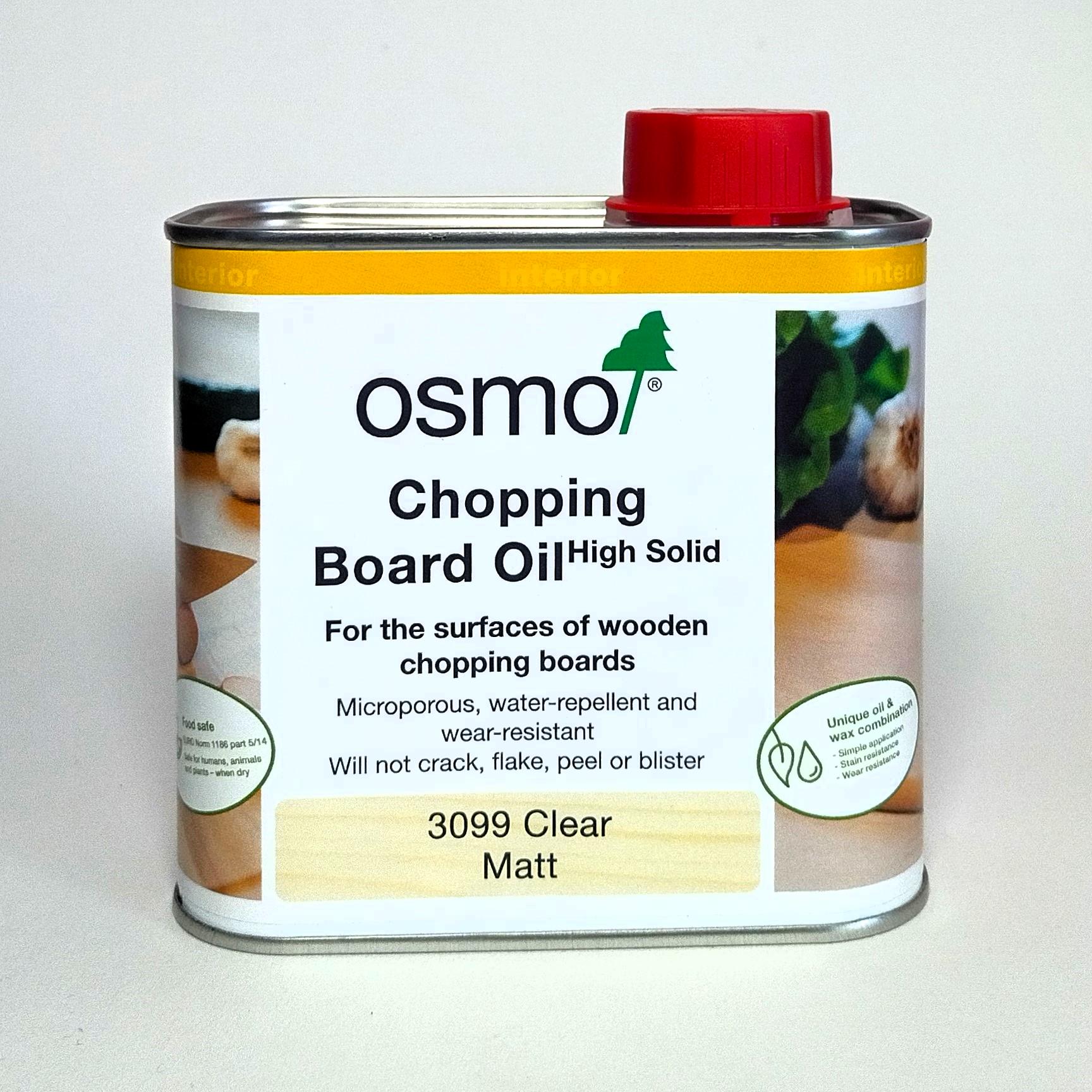 Олія з твердим воском Osmo Chopping для дерев'яних кухонних обробних дощок 0,5 л 3099 Безбарвний матовий (13401771) - фото 1