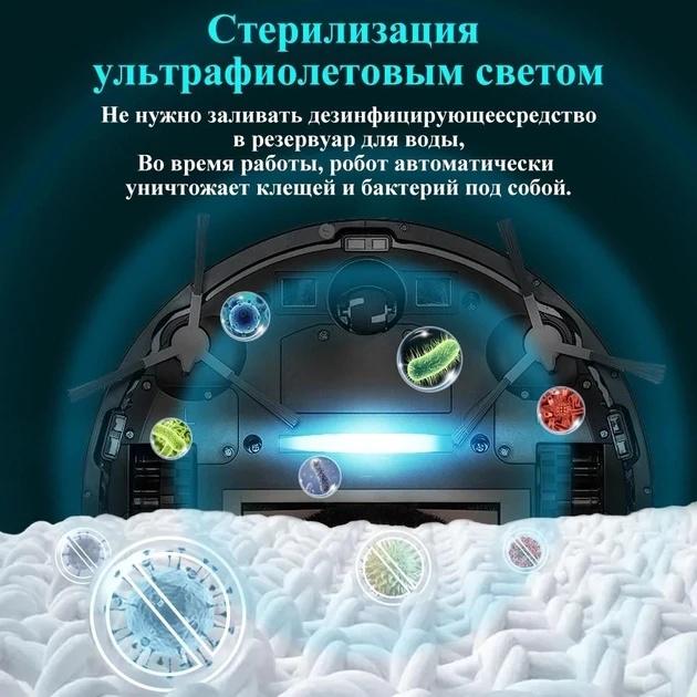 Моющий робот-пылесос Abir X8 с двойной навигацией Lidar/SLAM умной лазерной навигацией для сухой и влажной уборки /УФ стерилизация - фото 5 Моющий робот-пылесос Abir X8 с двойной навигацией Lidar/SLAM умной лазерной навигацией для сухой и влажной уборки /УФ стерилизация - фото 5