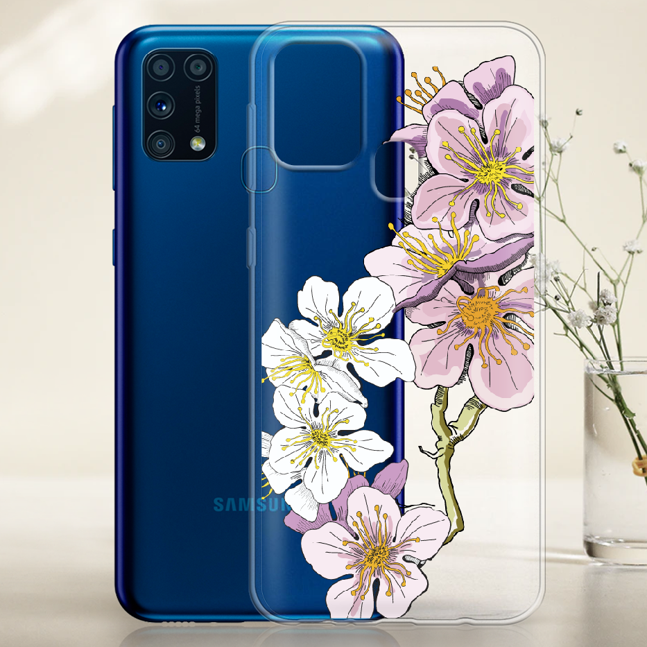 Чохол Boxface Samsung M315 Galaxy M31 Cherry Blossom Прозорий силікон (39091-cc4-39091) - фото 3