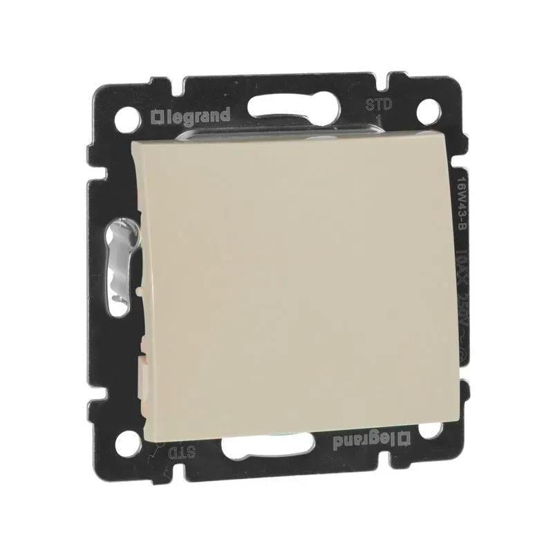 Выключатель одноклавишный Legrand Valena Слоновая кость (774301)