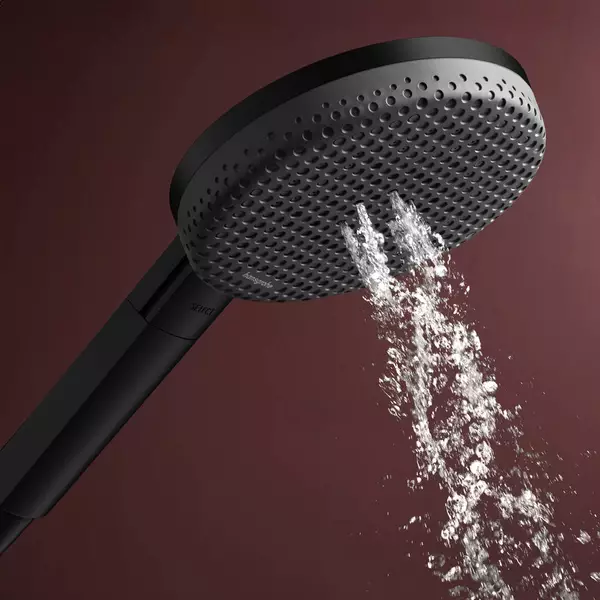 Ручний душ HansGrohe Raindance Alive Select S 24511670 EcoSmart Чорний матовий (35627726)