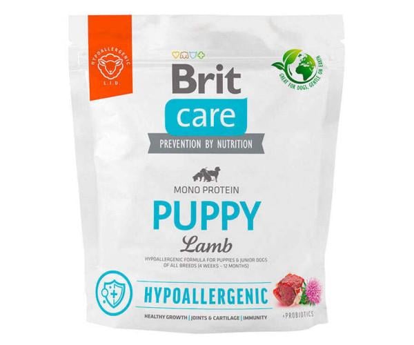 Корм сухой гипоаллергенный Brit Care с ягненком для щенков 1 кг (52027)