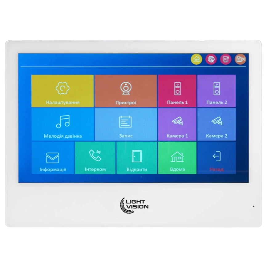 Відеодомофон Light Vision SINGAPORE WiFi FHD AI 10″ White (3087684916)