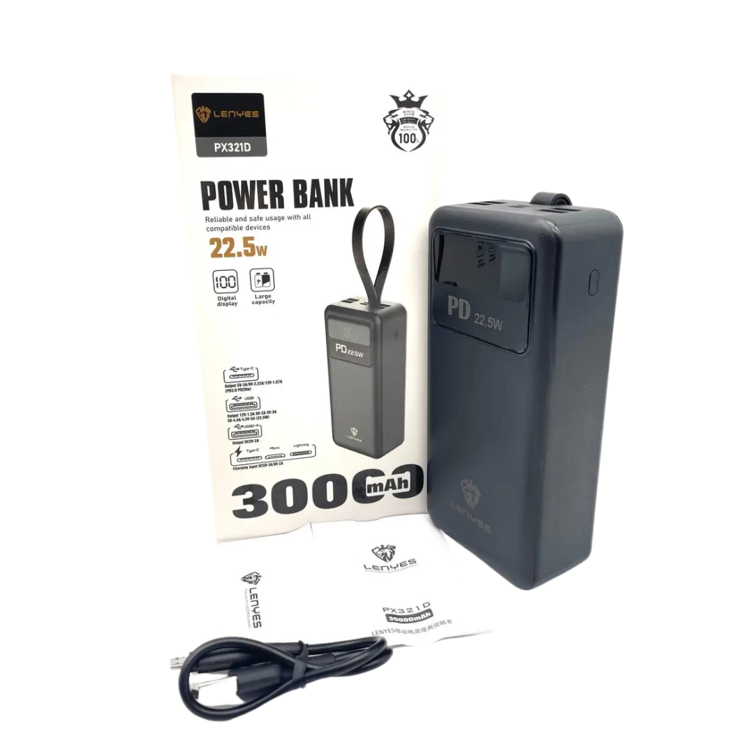 Повербанк LENYES для роутера 22,5W 30000 mAh (PB-02) - фото 2