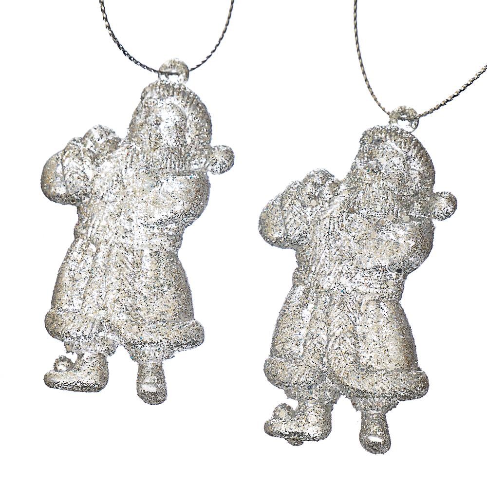 Набор украшений Elisey Серебряные фигурки Деда Мороза 6 шт. (MR28139)