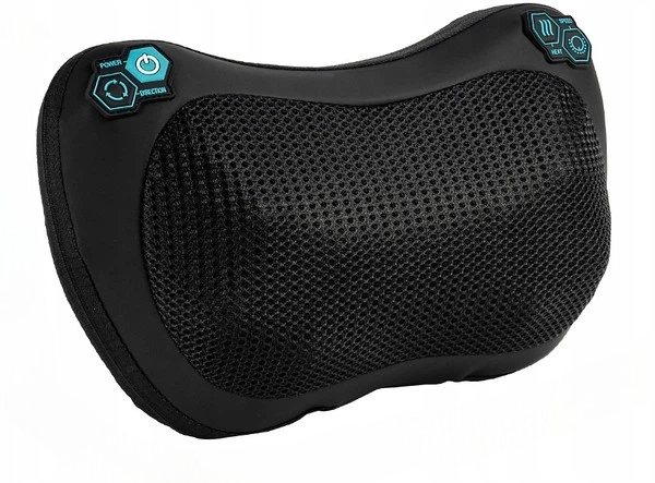 Массажер для шеи электрический Car and Home Massage Pillow HT-506 24 Вт с подогревом Черный (11017)