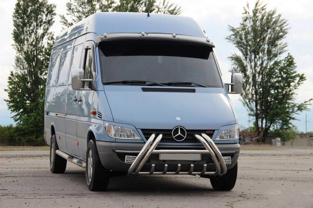 Кенгурятник WT01 CAN для Mercedes Sprinter W901/902/903/904/905 1995-2006 гг. нержавеющая сталь Хром
