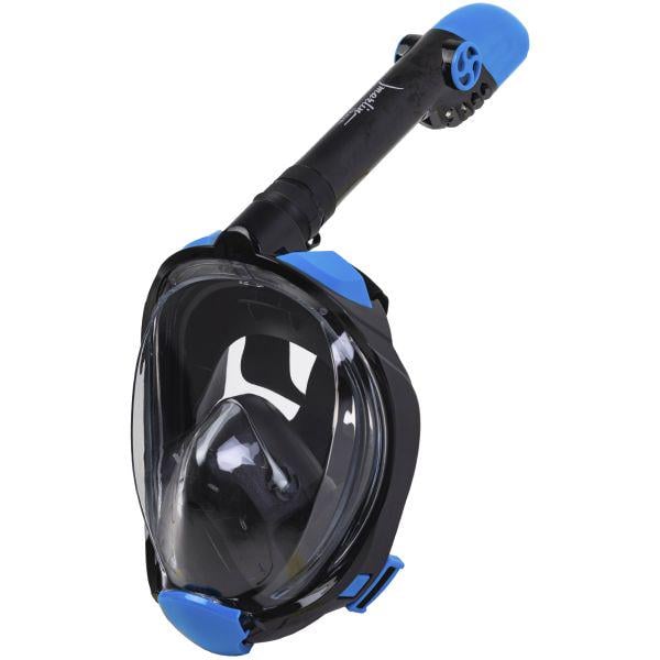 Маска для плавания полнолицевая Marlin TRAVEL L/XL Black/Blue Маска для плавания полнолицевая Marlin TRAVEL L/XL Black/Blue