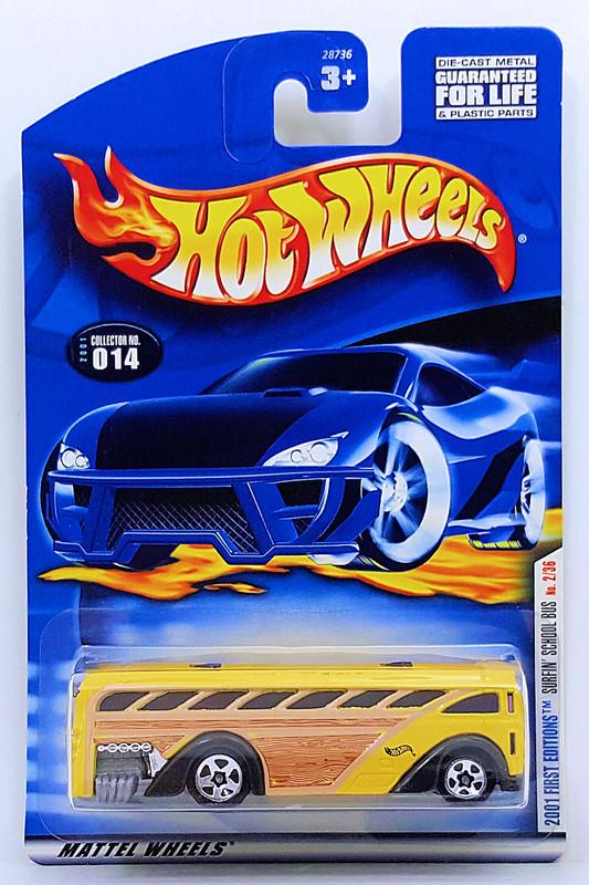 Игрушечная машинка Hot Wheels Surfin School Bus 2001 First Editions №014 (28736)