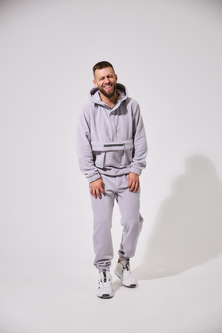 Спортивний костюм утеплений 5-904 L Світло-сірий (34211)