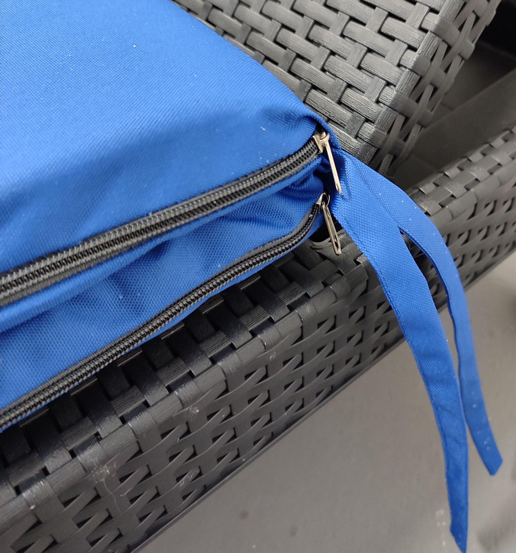 Матрас для шезлонга eGarden RIO 195x58x4 см Синий єлектрик (5743) - фото 3 Матрас для шезлонга eGarden RIO 195x58x4 см Синий єлектрик (5743) - фото 3