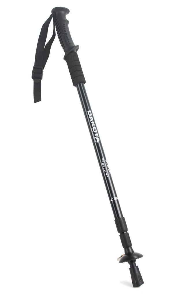 Трекинговые палки для скандиновской ходьбы с насадками Черный