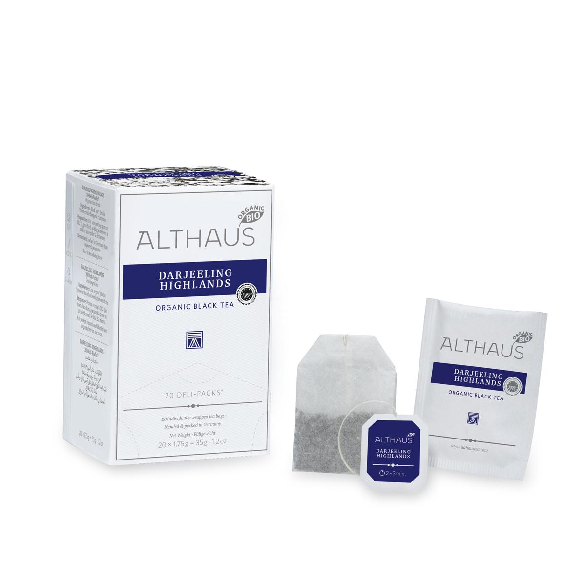 Чай Althaus Deli Packs BIO Darjeeling Highlands 20 пакетиков (10399854)